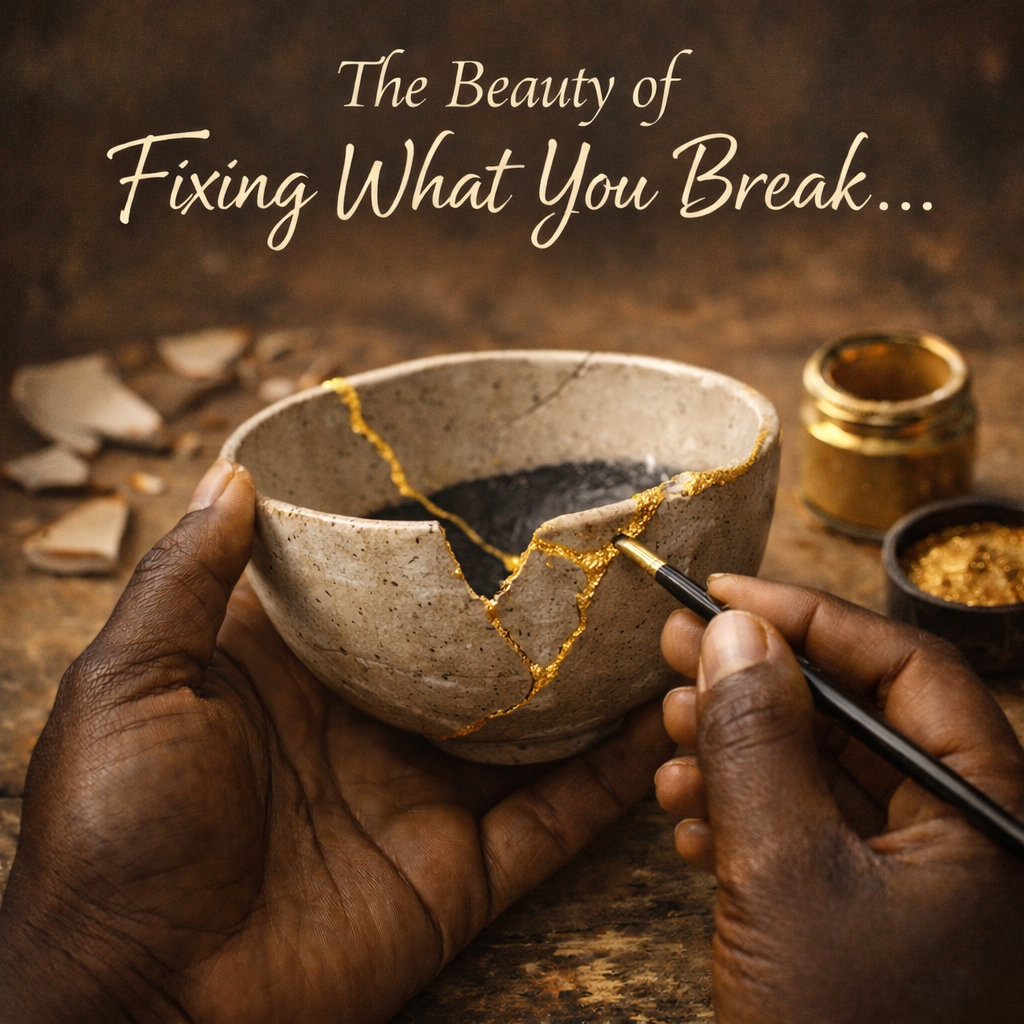 THE BEAUTY OF FIXING WHAT YOU BREAK